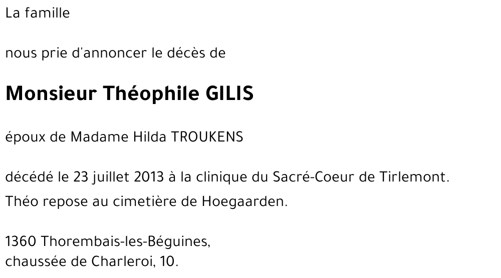 Théophile GILIS