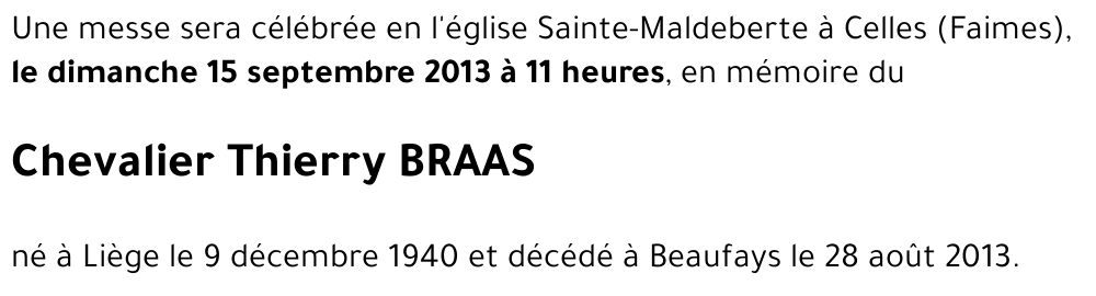 Thierry BRAAS