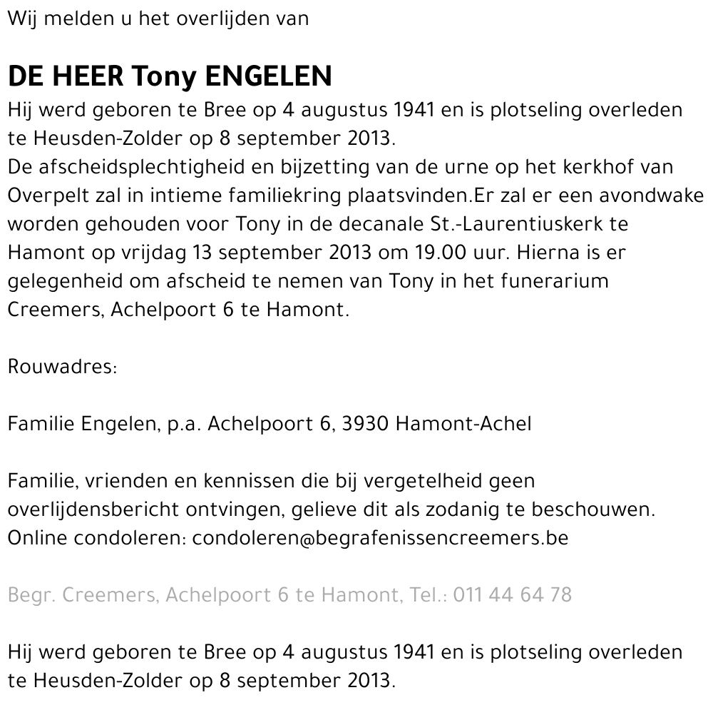 Tony Engelen