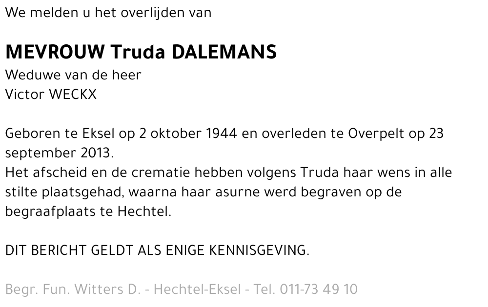 Truda DALEMANS