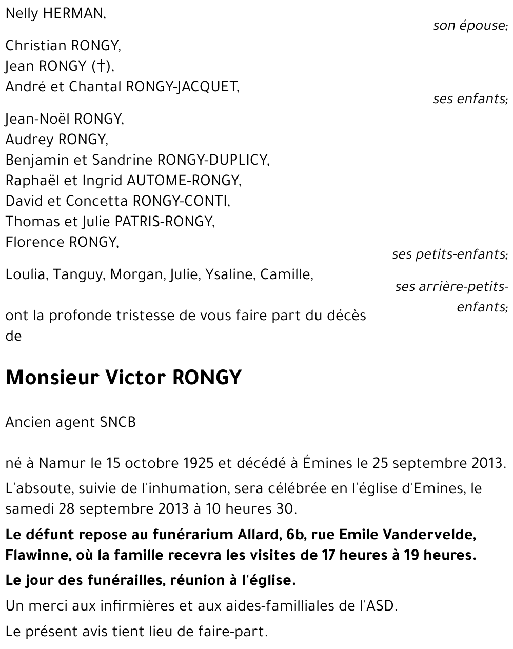 Victor RONGY