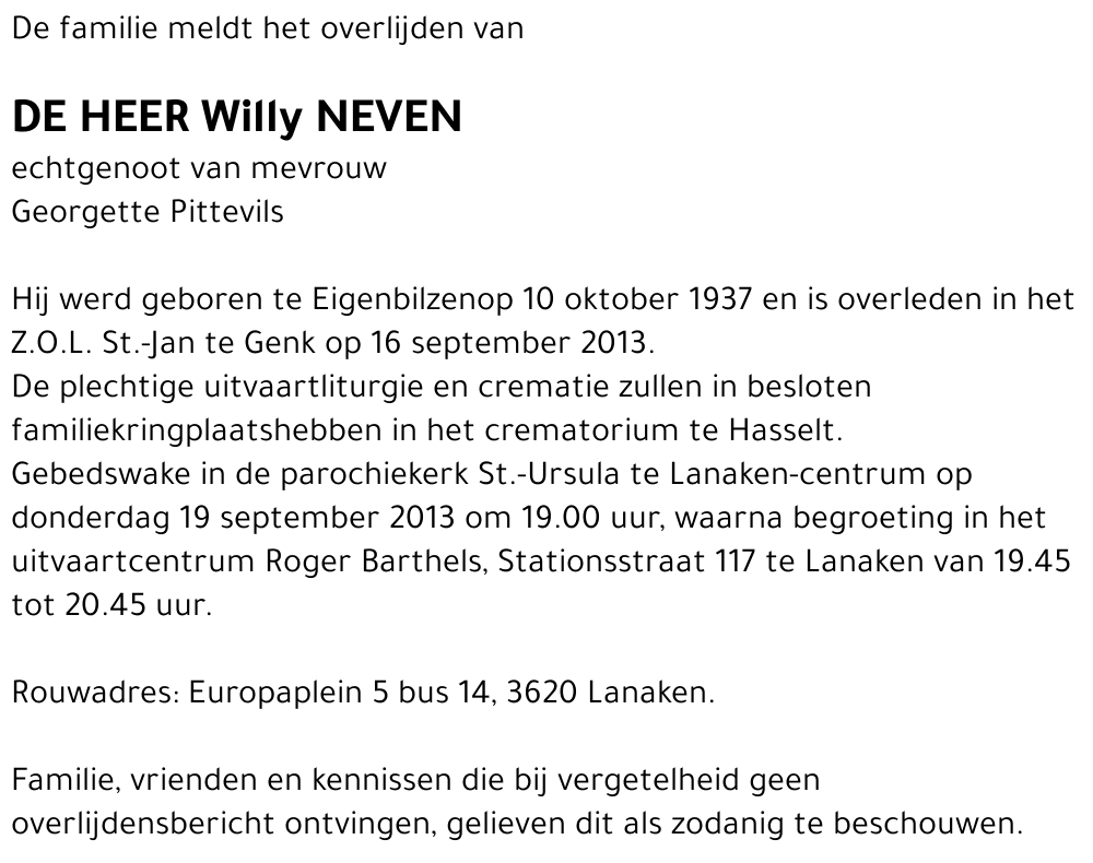 Willy Neven