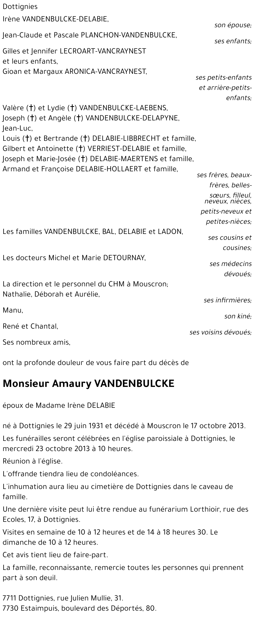 Amaury VANDENBULCKE
