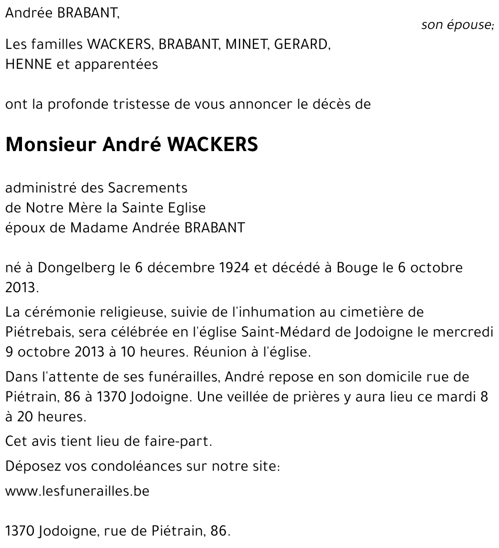 André WACKERS