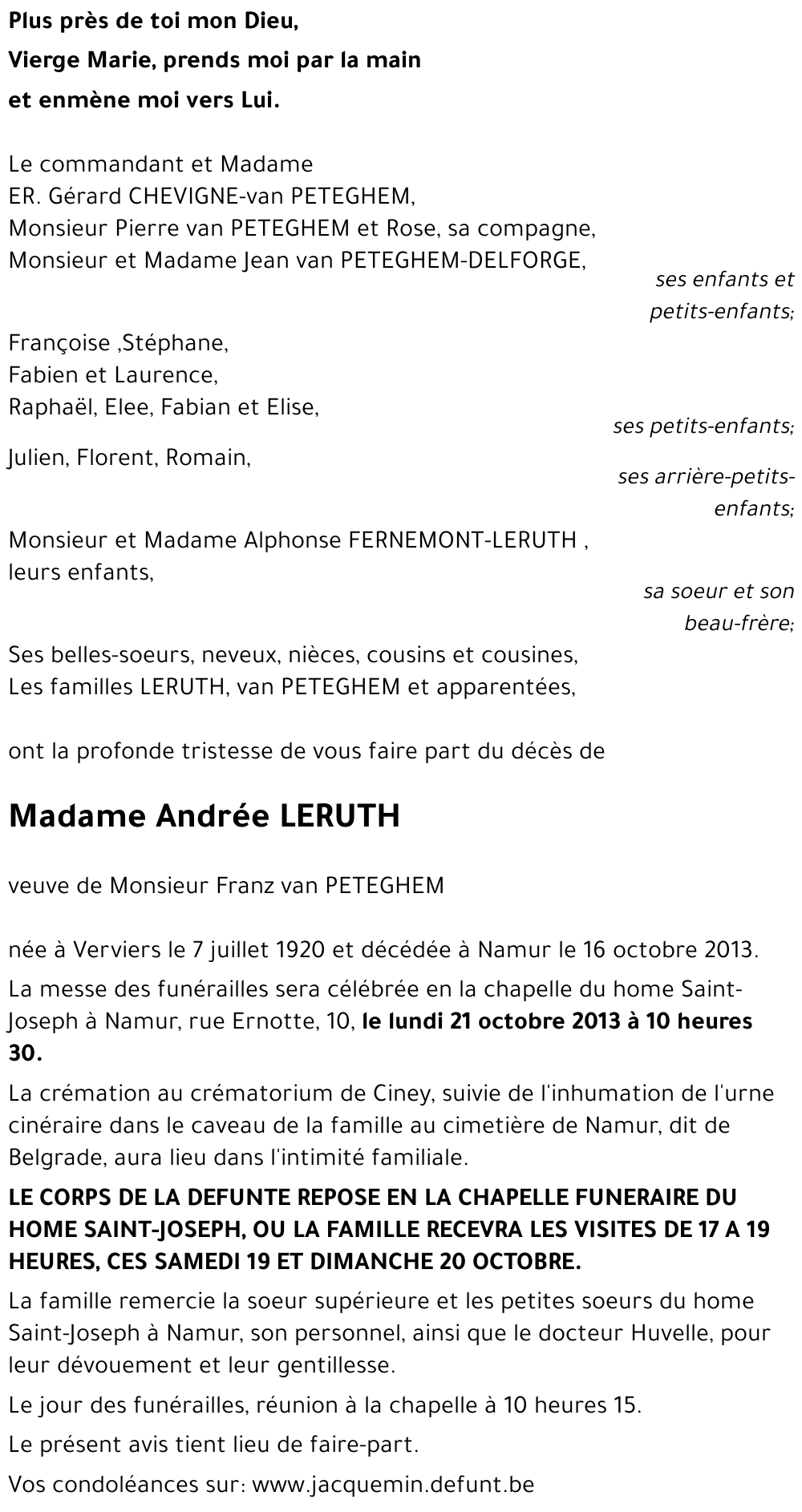 Andrée LERUTH