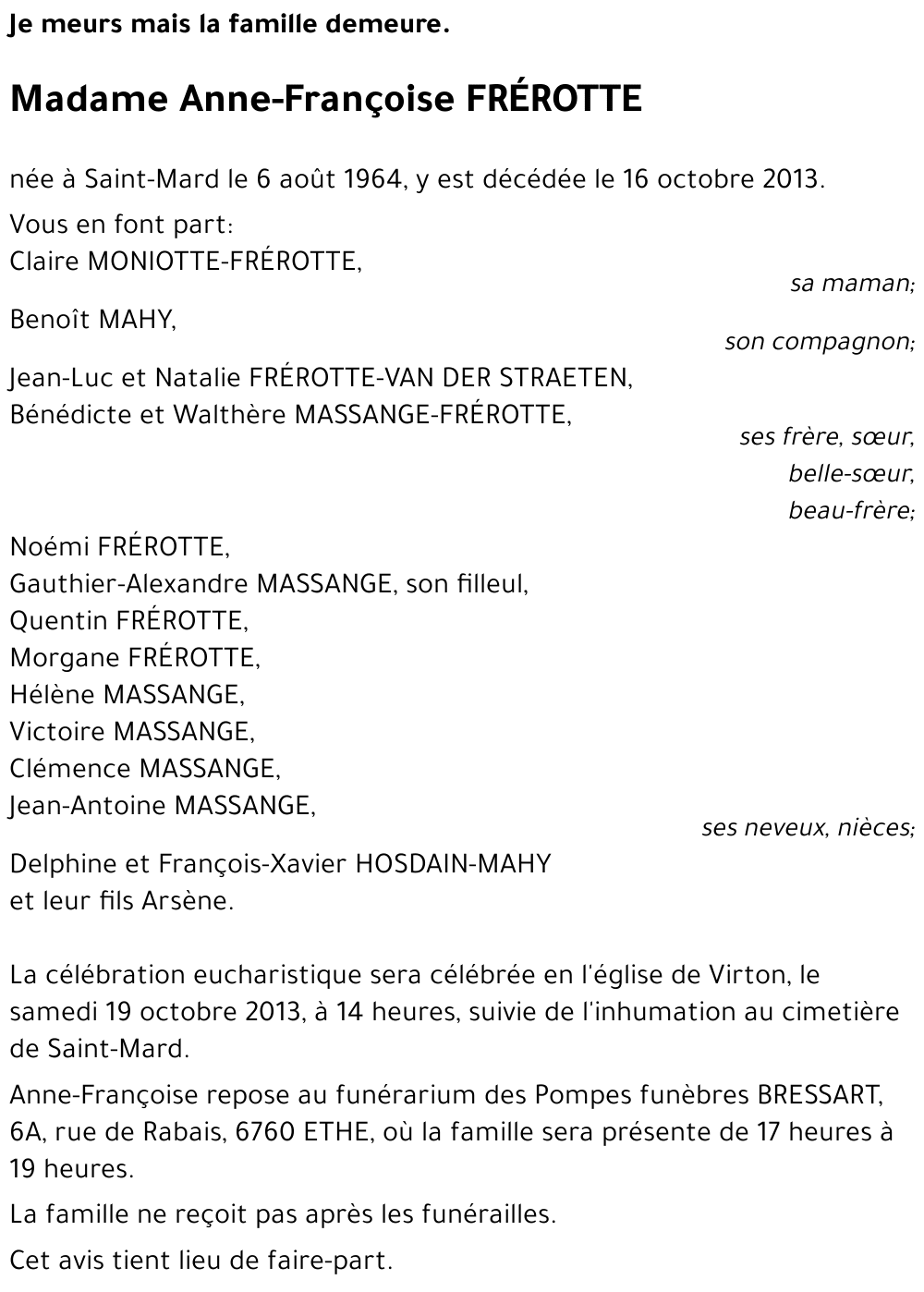 Anne-Françoise FRÉROTTE