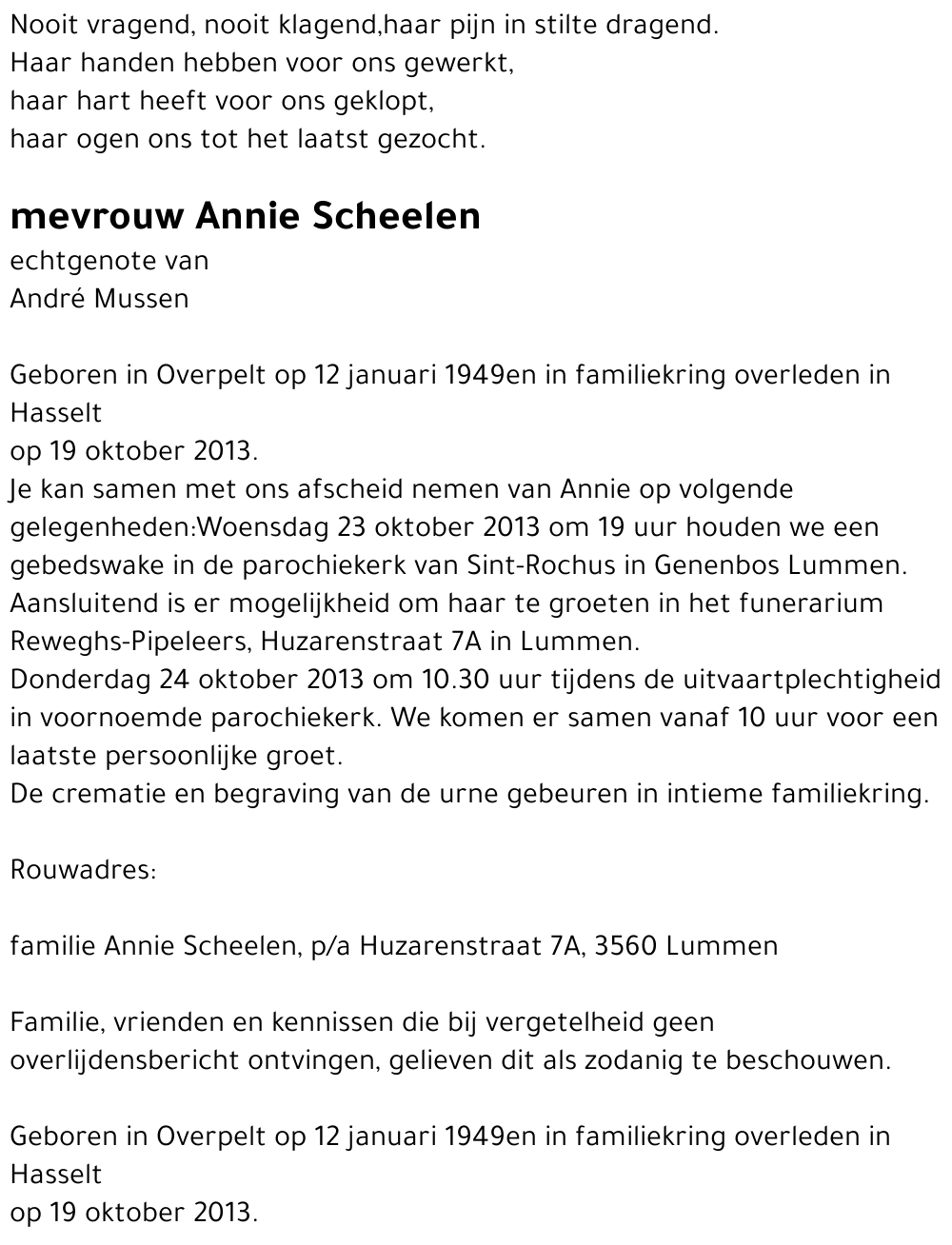 Annie Scheelen