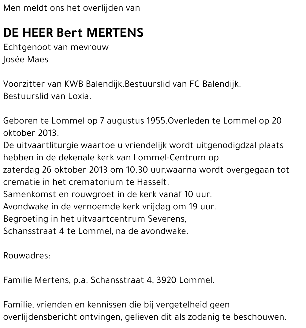 Bert Mertens