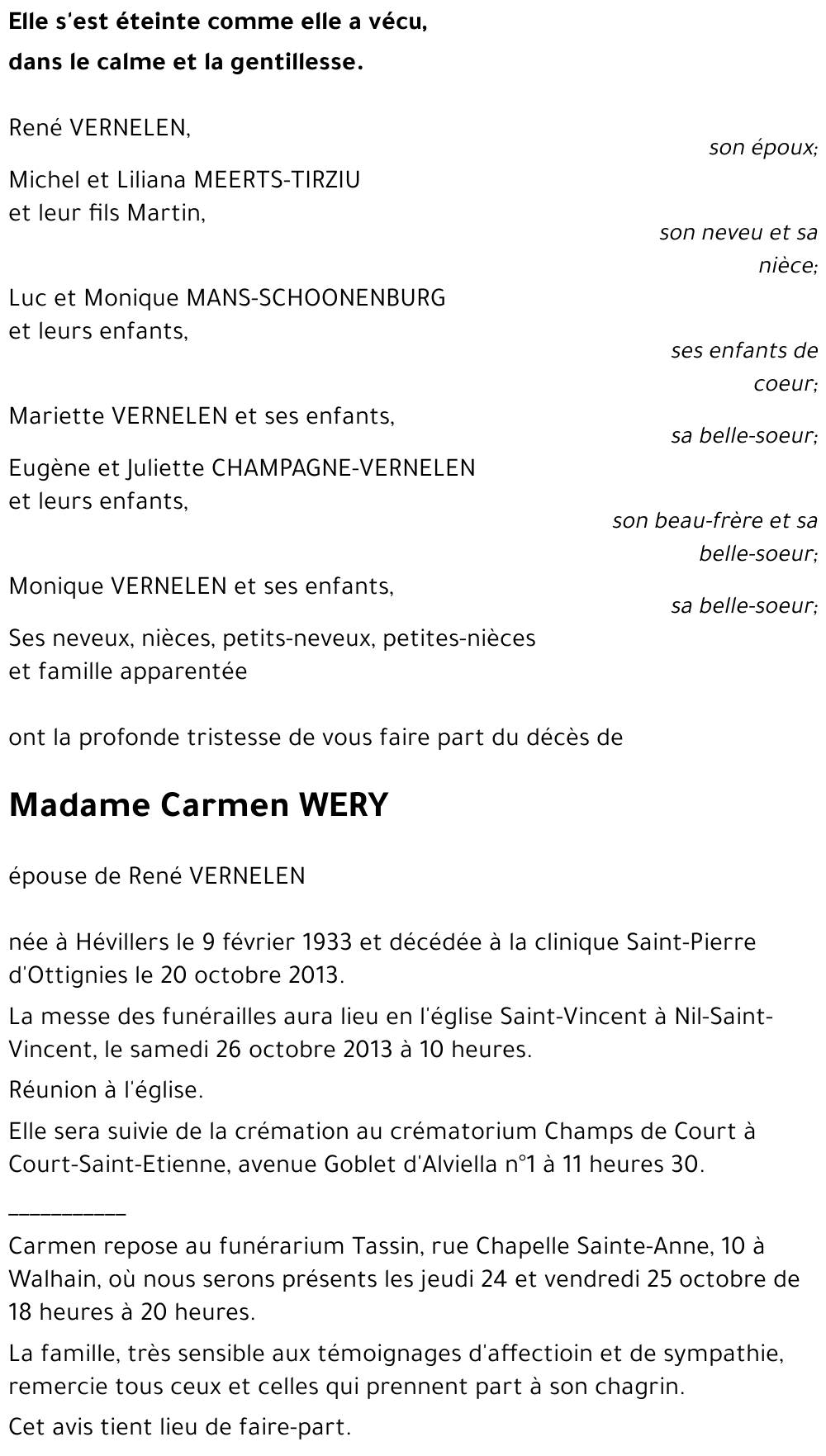 Carmen WERY