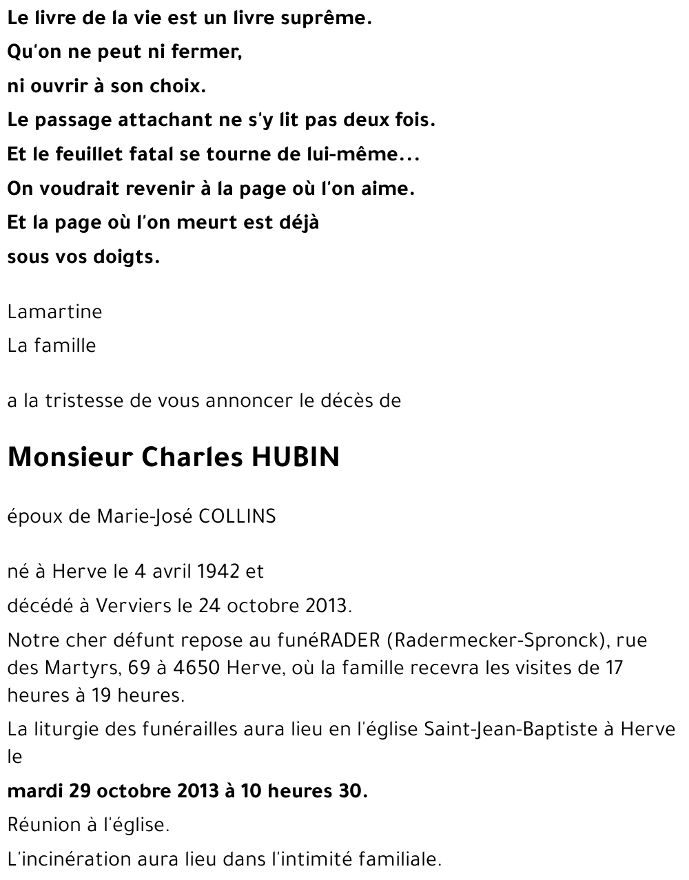 Charles HUBIN