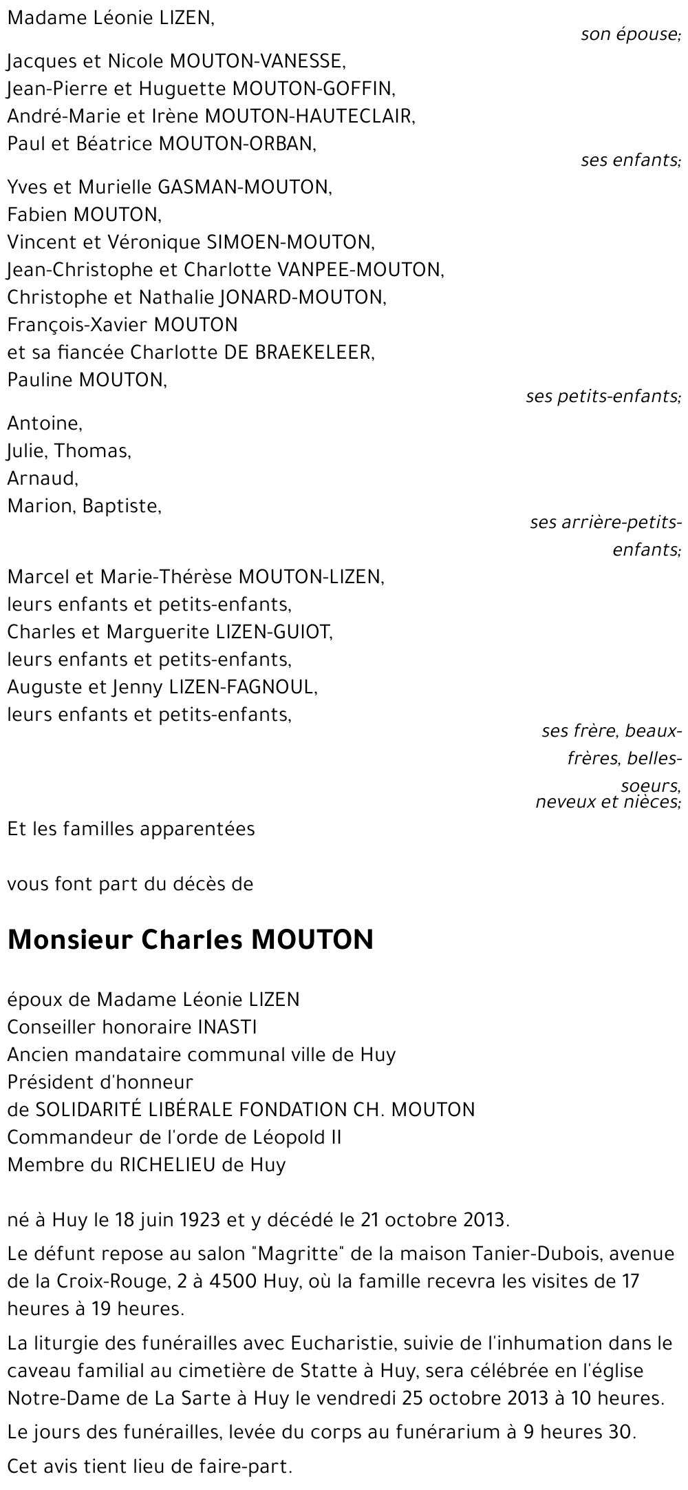 Charles MOUTON
