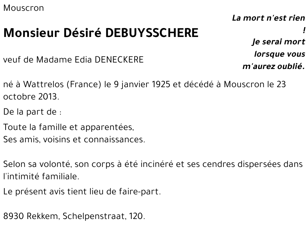 désiré Debuysschere