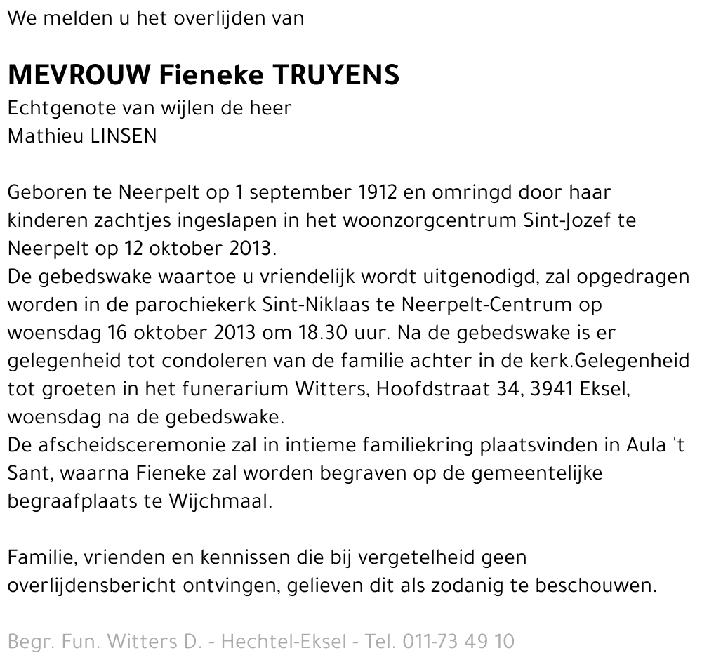 Fieneke TRUYENS