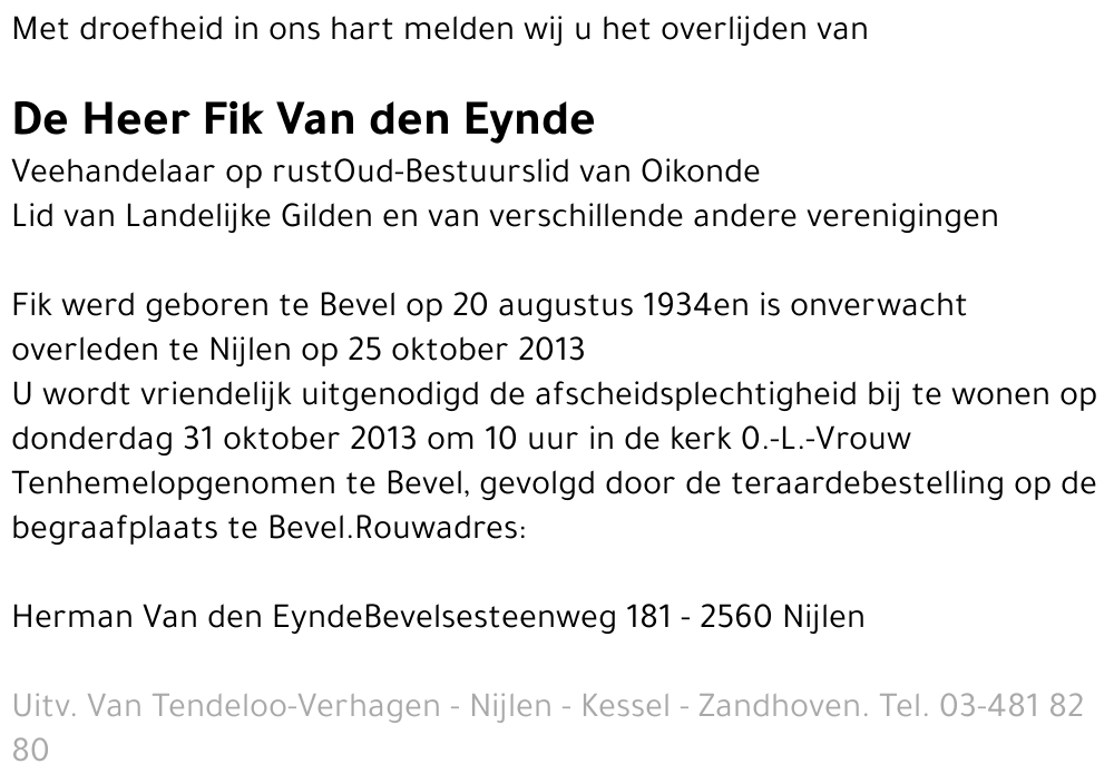 Fik Van den Eynde