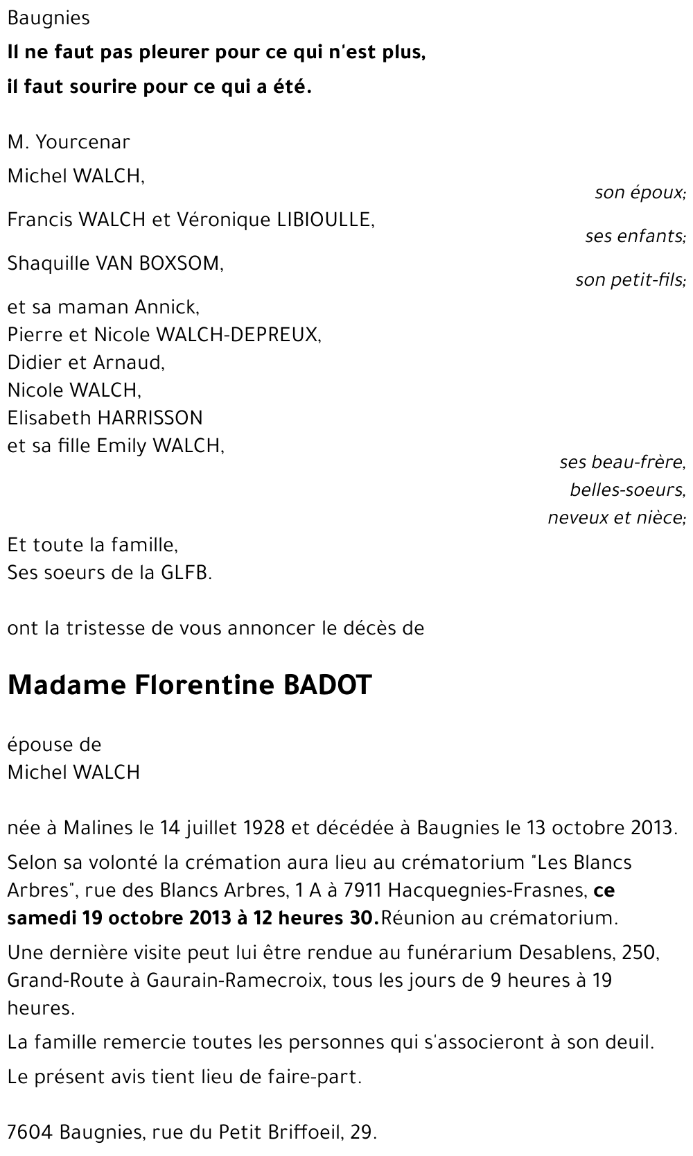 Florentine BADOT