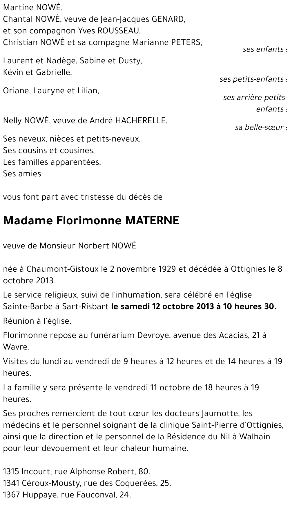 Florimonne Materne