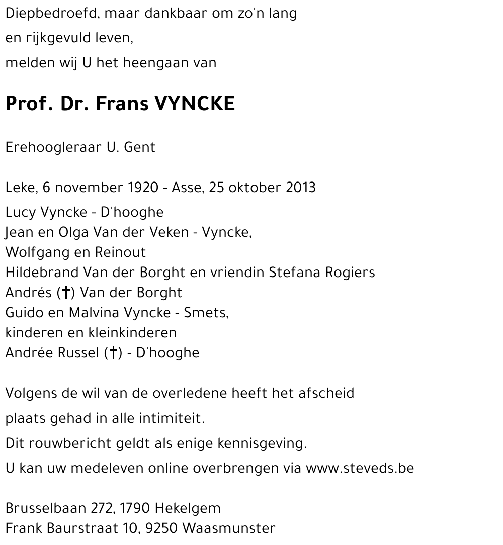 Frans VYNCKE