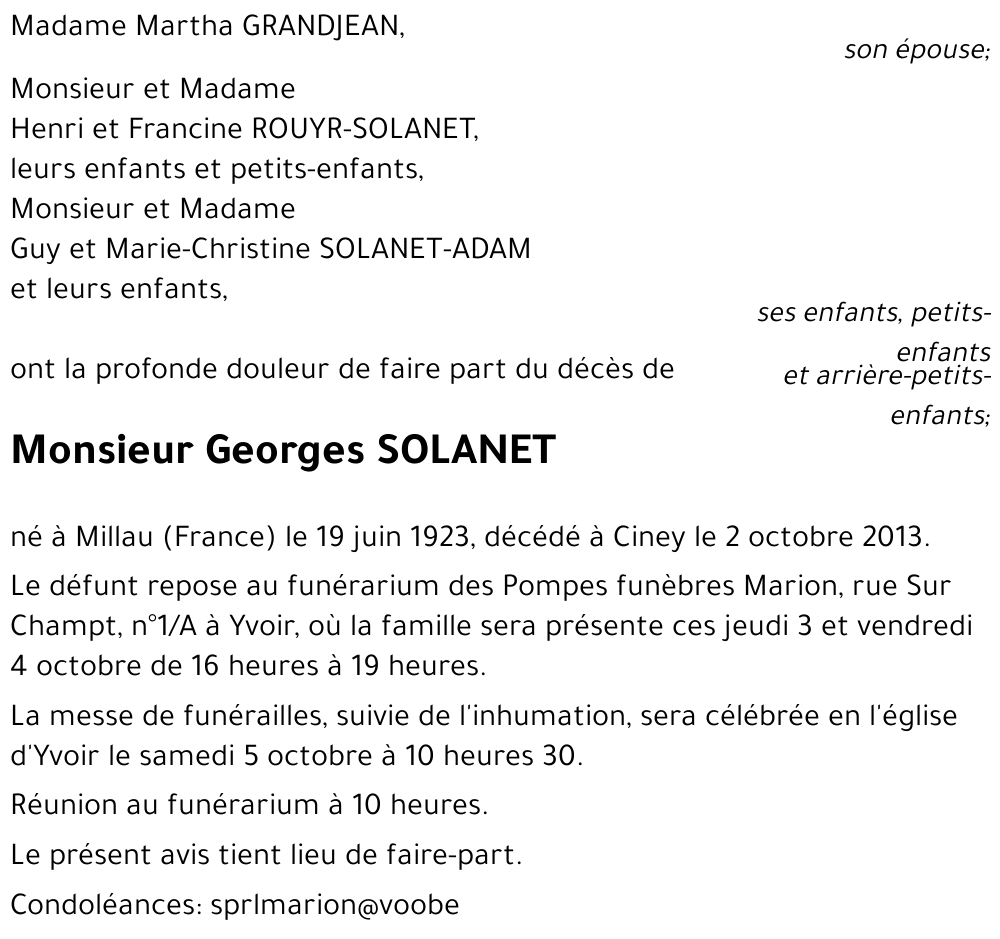 Georges SOLANET
