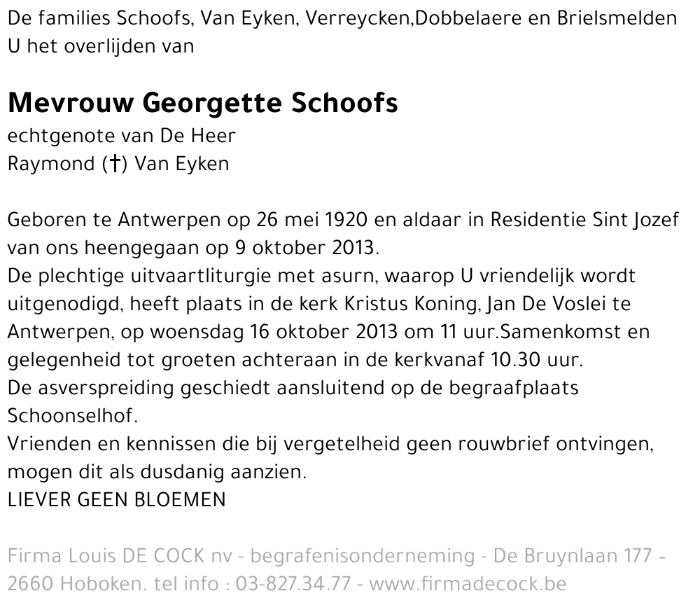Georgette Schoofs