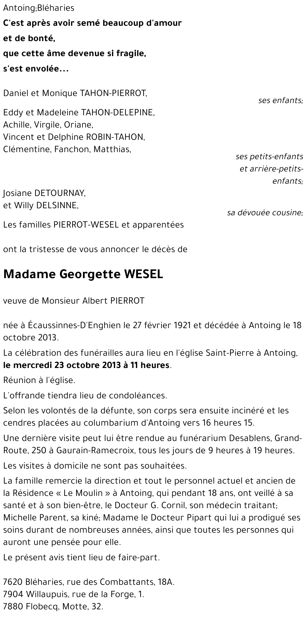 Georgette WESEL