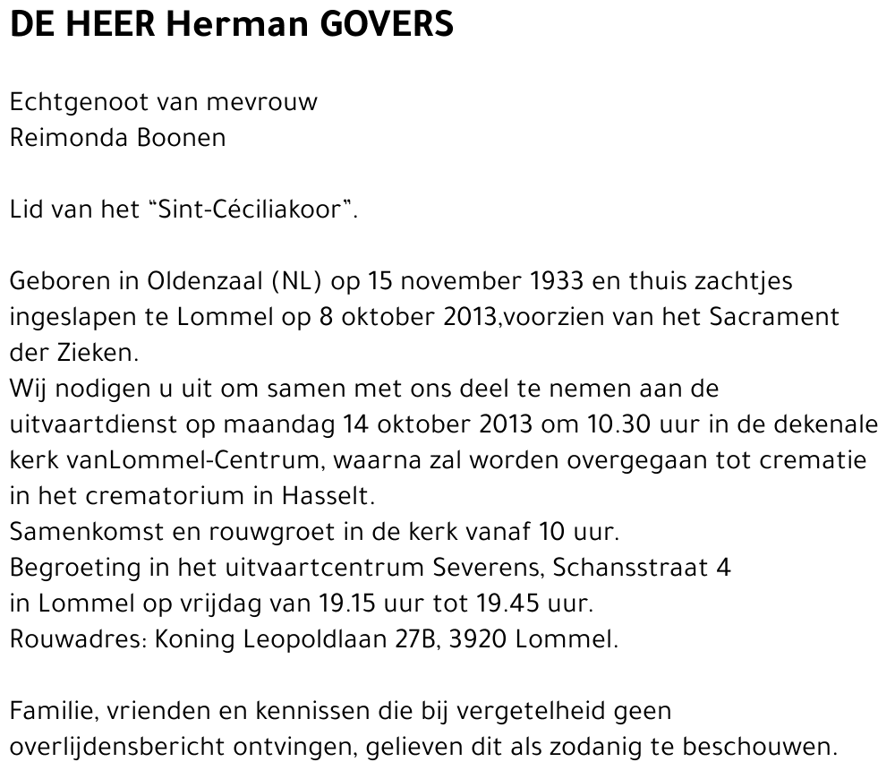 Herman Govers