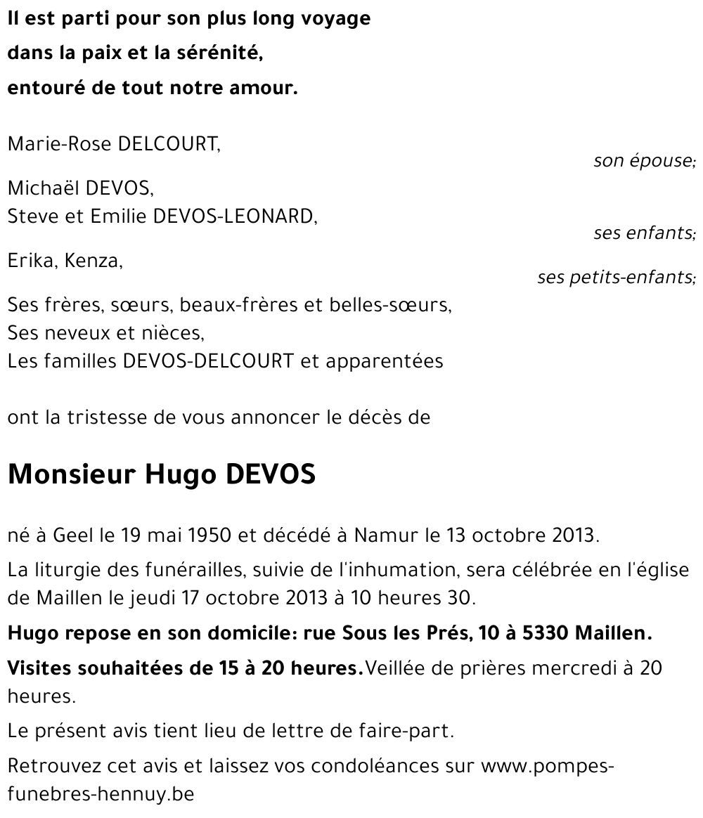Hugo DEVOS