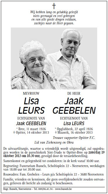 Jaak en Lisa Geebelen-Leurs