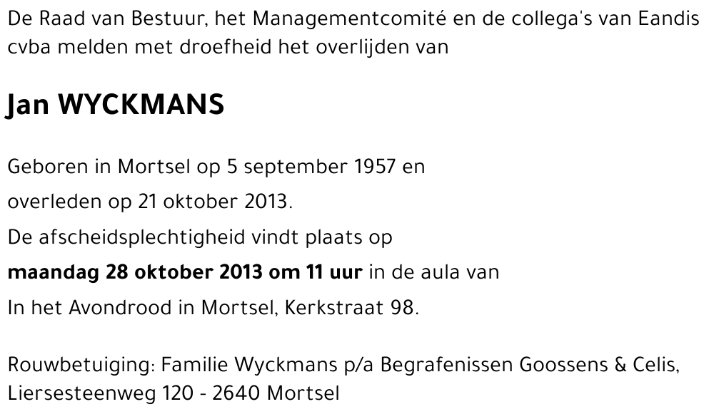 Jan WYCKMANS