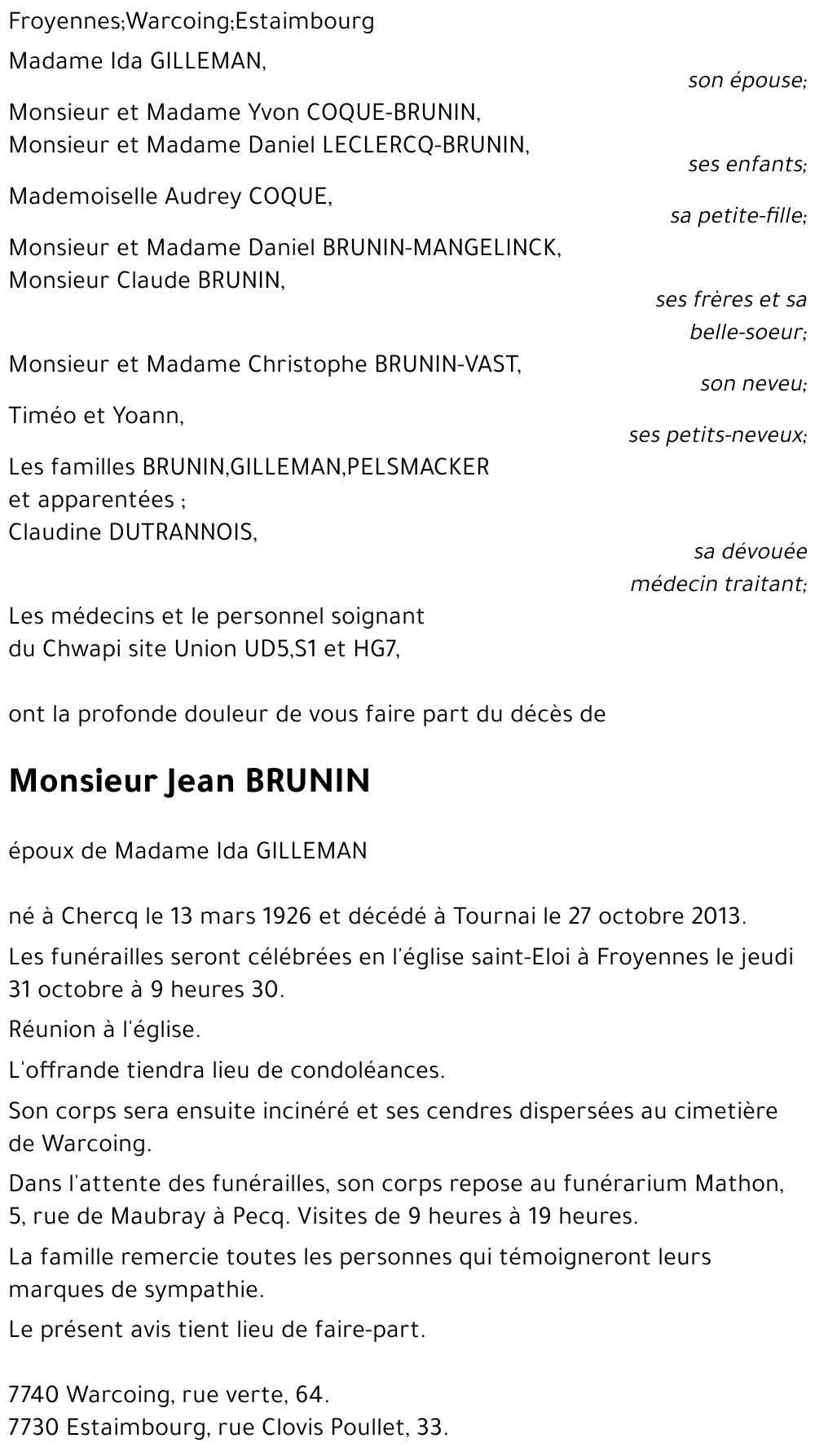 Jean BRUNIN