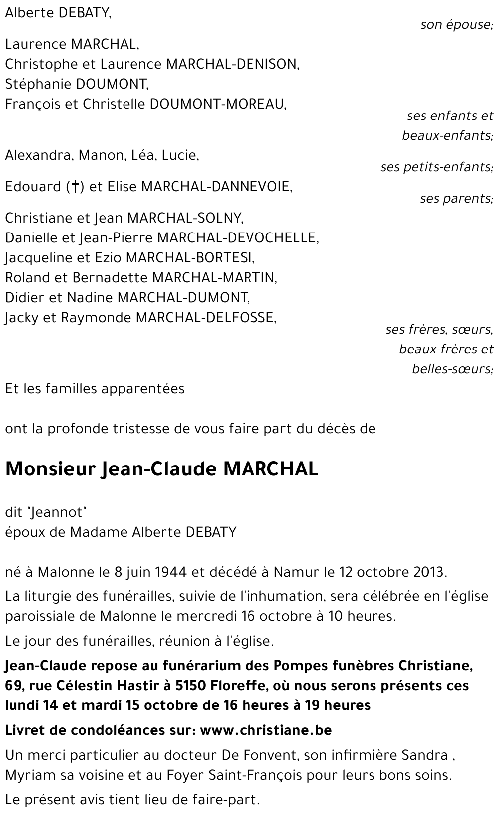 Jean-Claude MARCHAL
