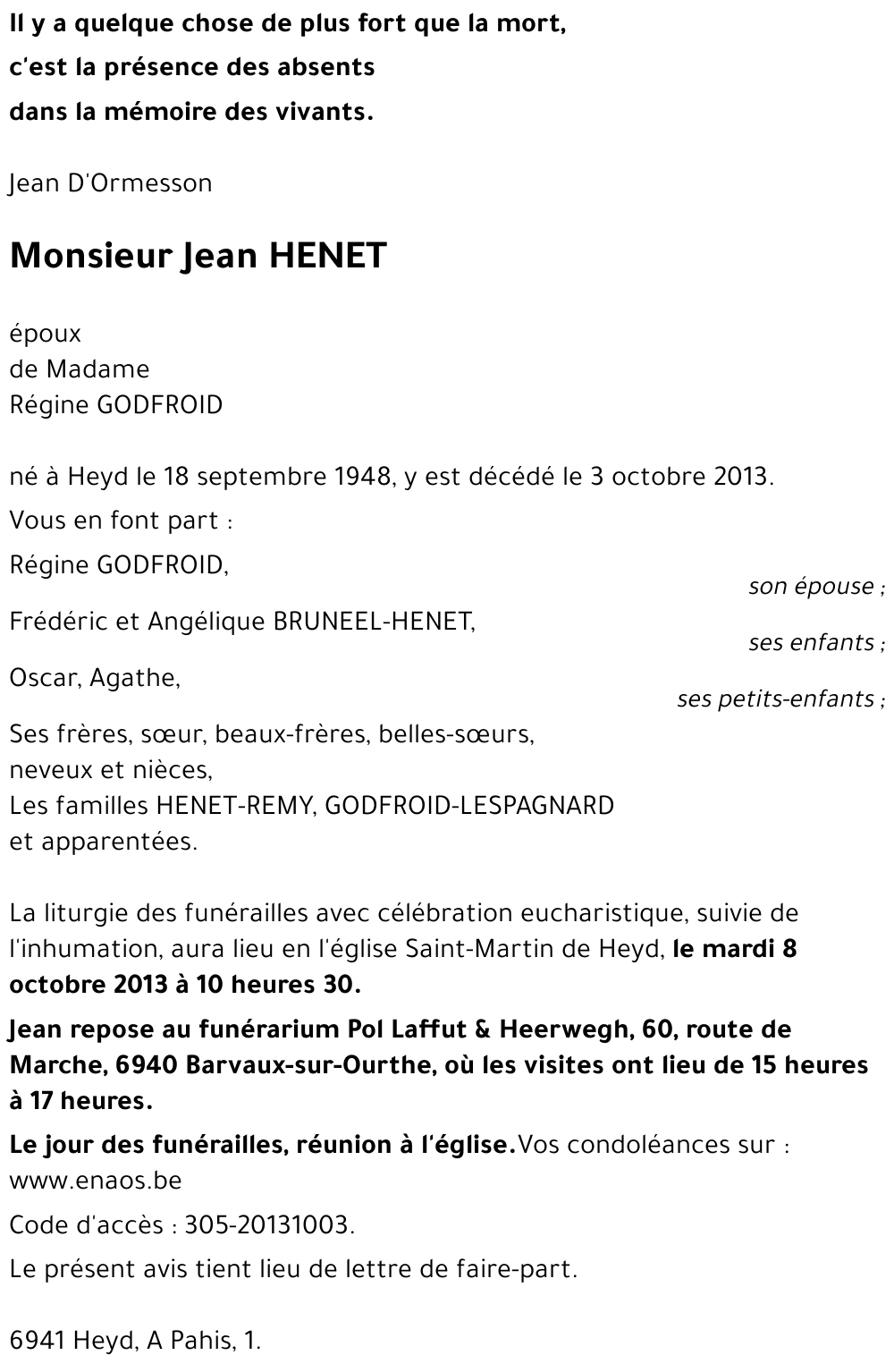 Jean HENET