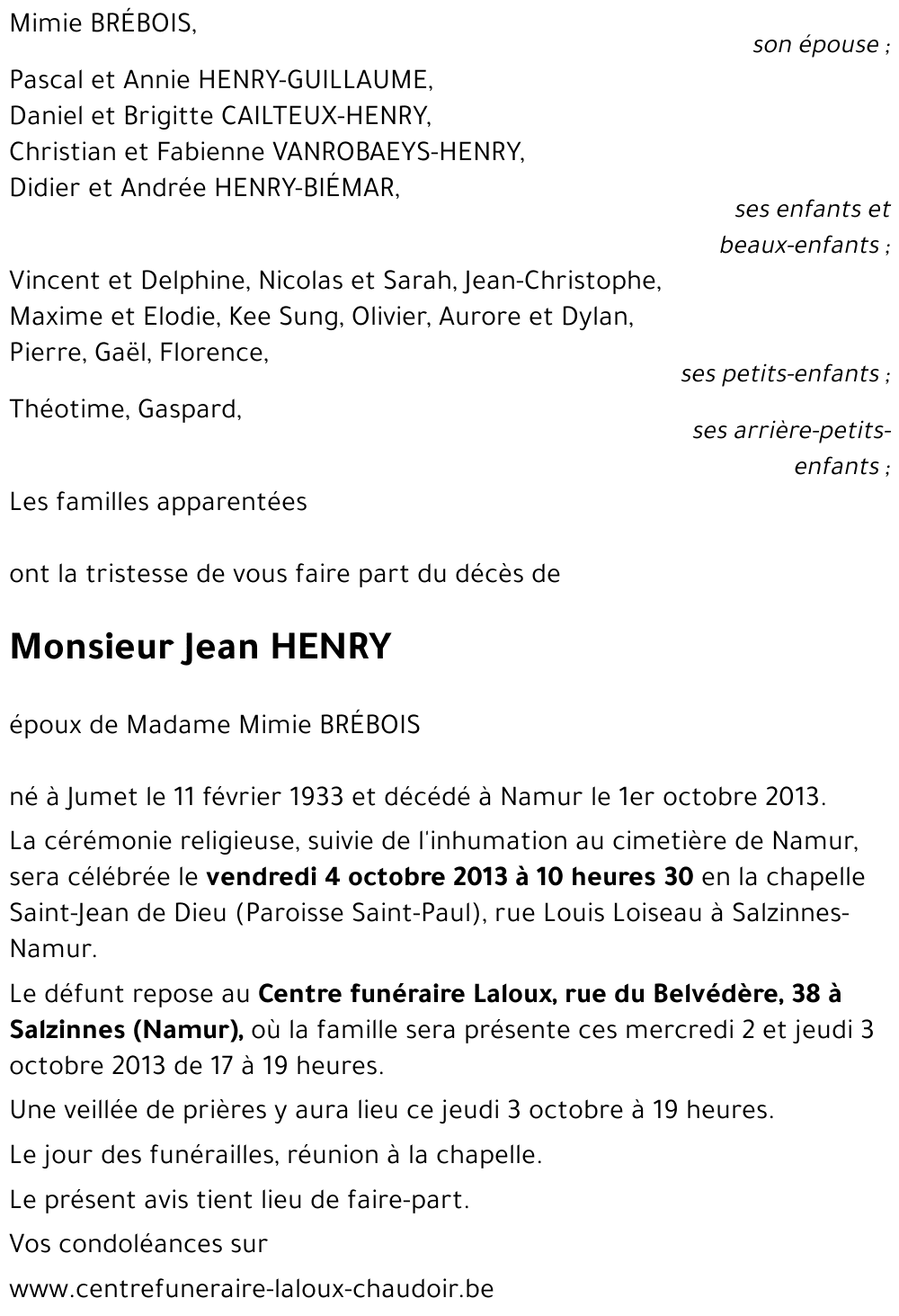 Jean HENRY
