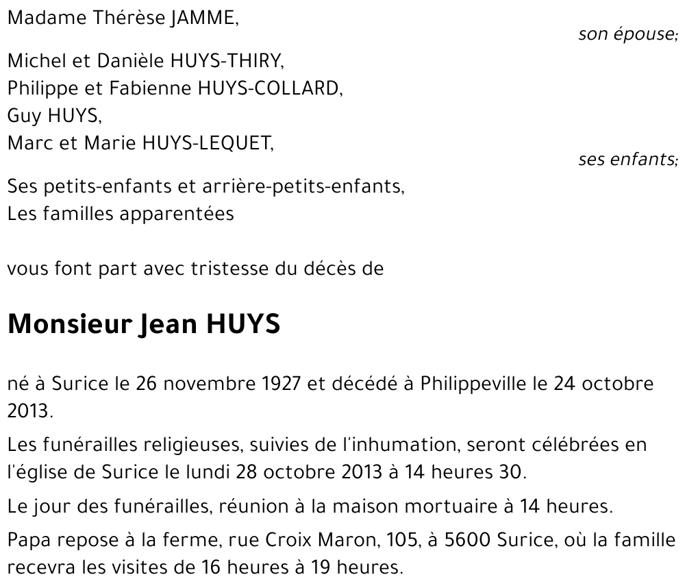 Jean HUYS