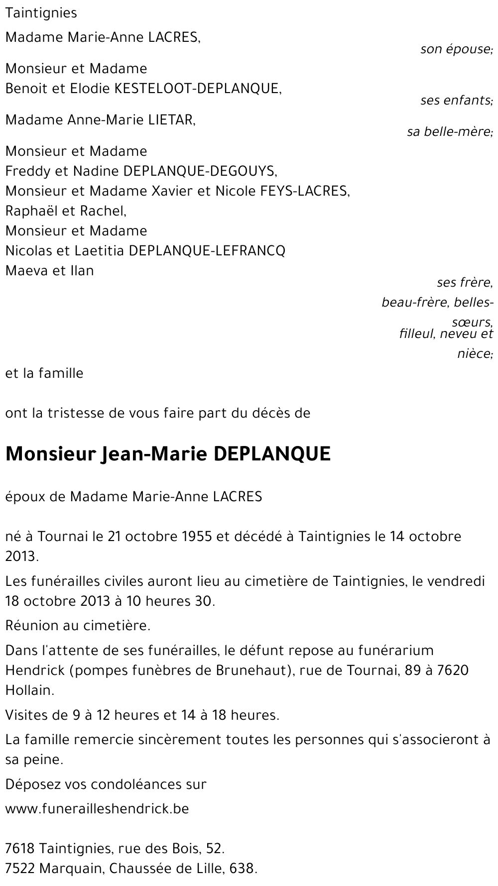 Jean-Marie DEPLANQUE