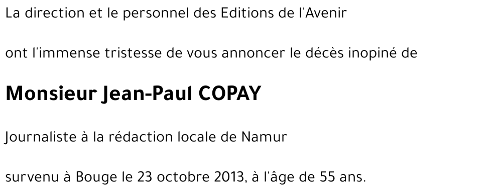 Jean-Paul COPAY