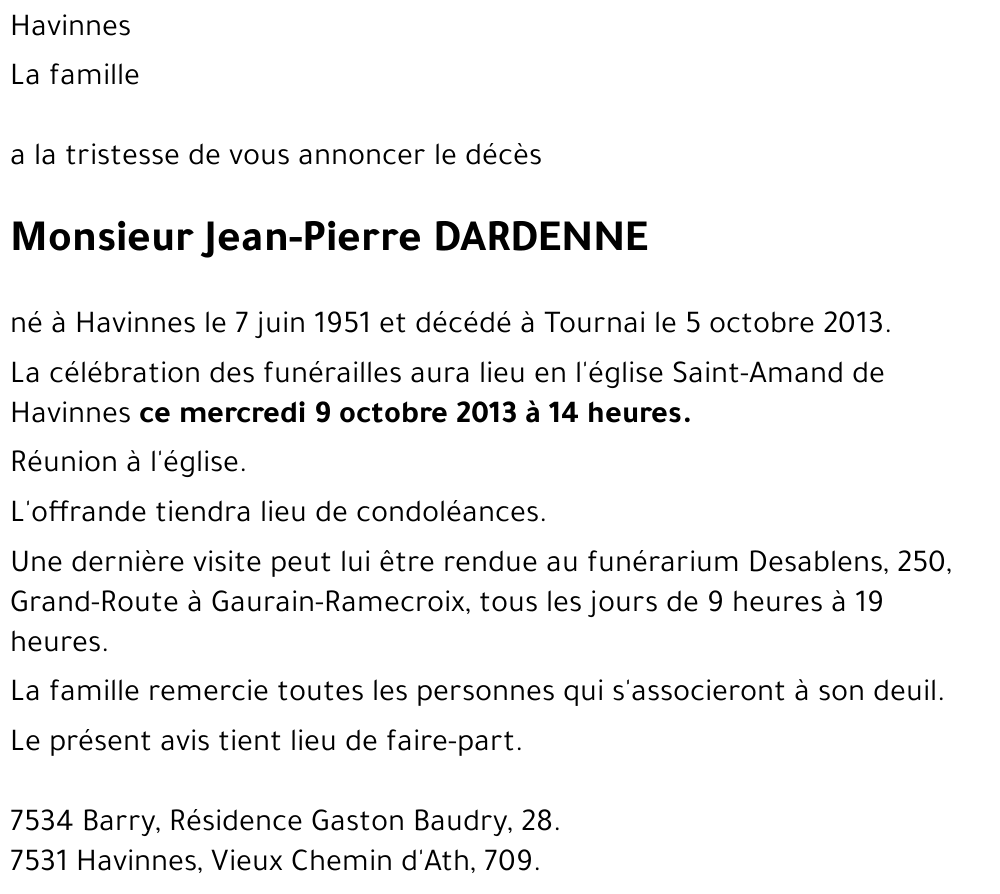 Jean-Pierre DARDENNE