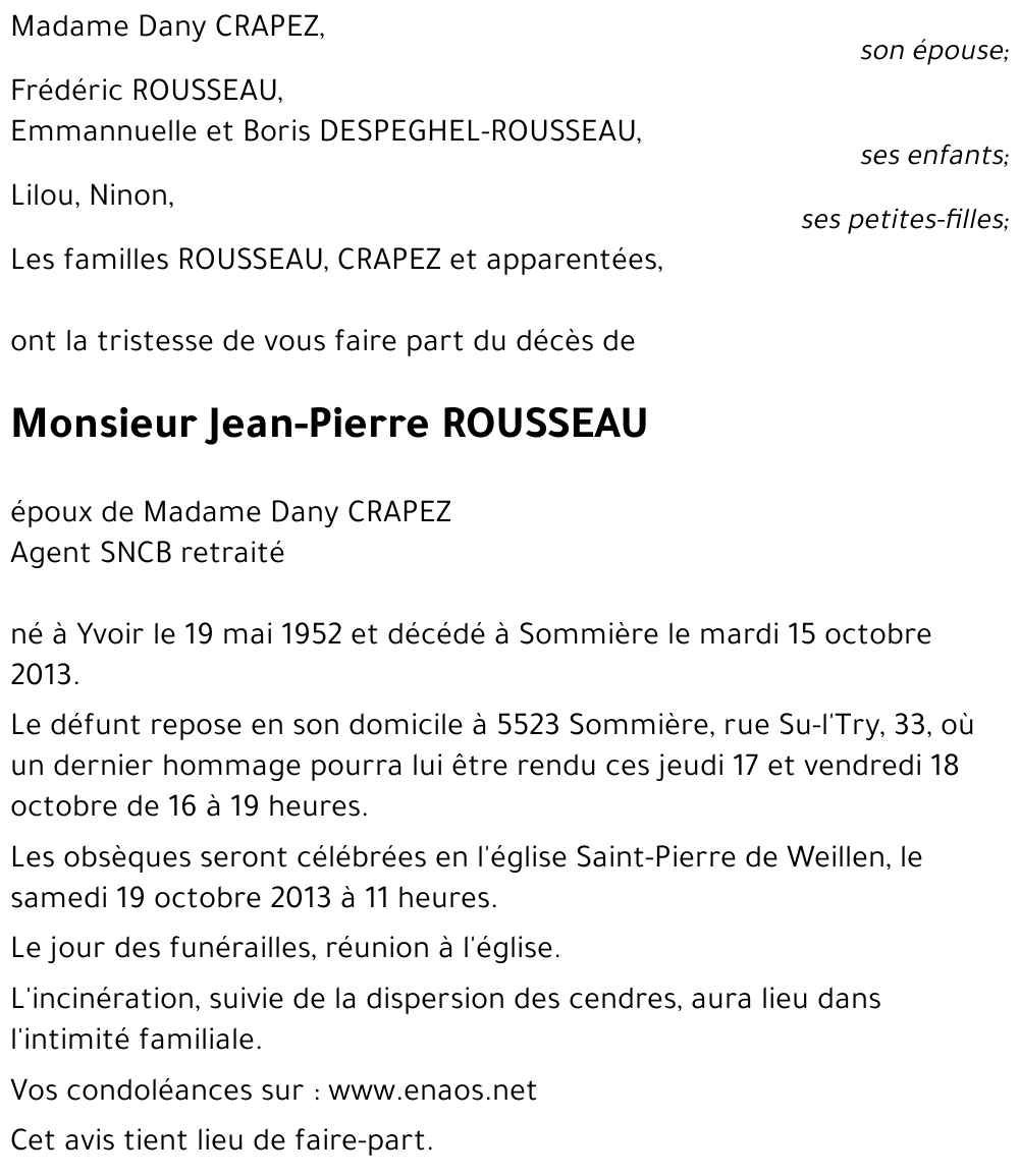 Jean-Pierre ROUSSEAU