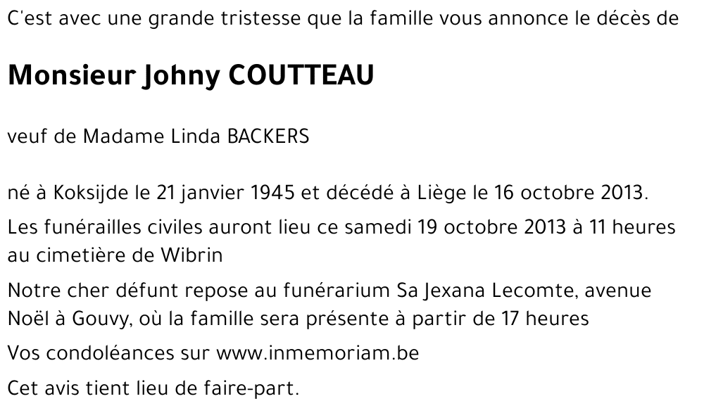 Johny Coutteau