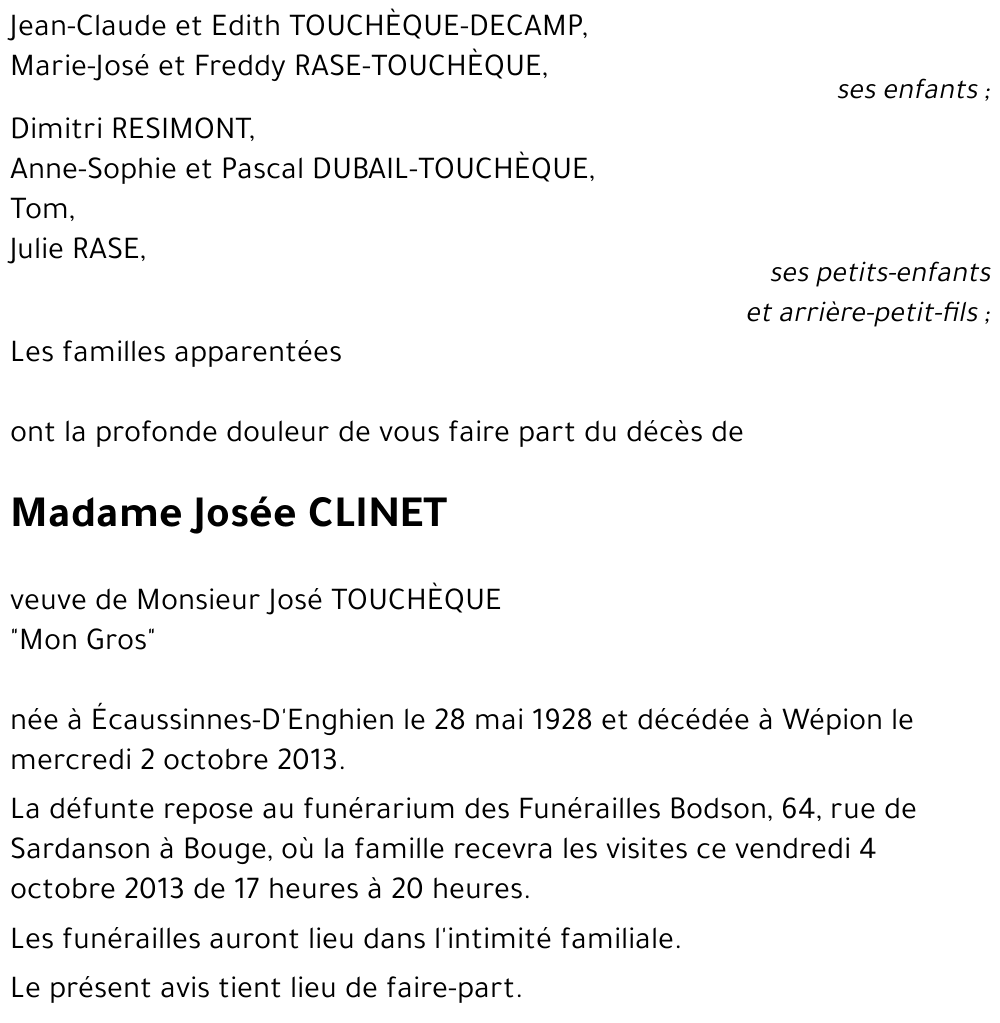 Josée CLINET