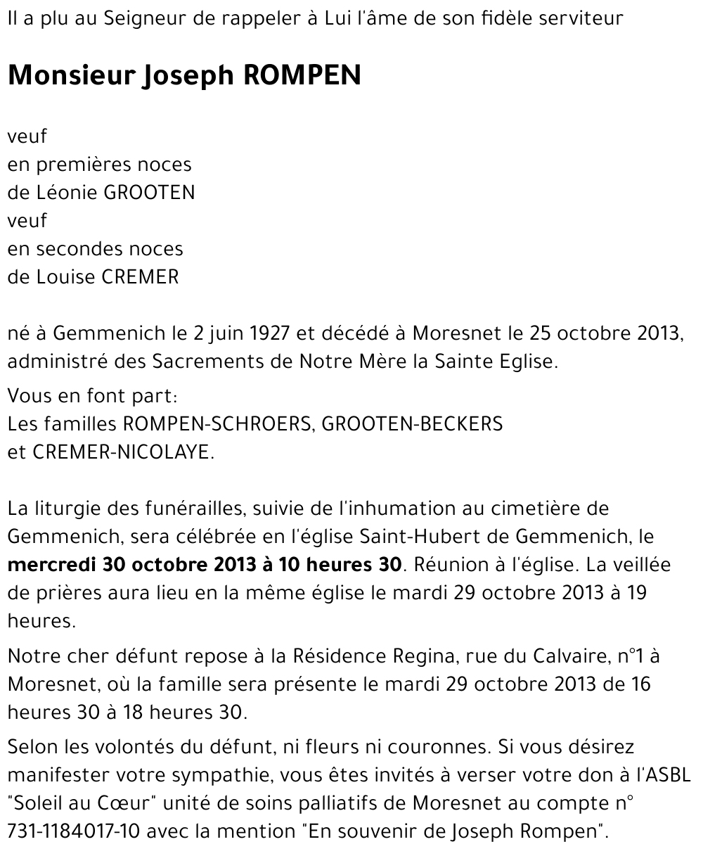 Joseph ROMPEN