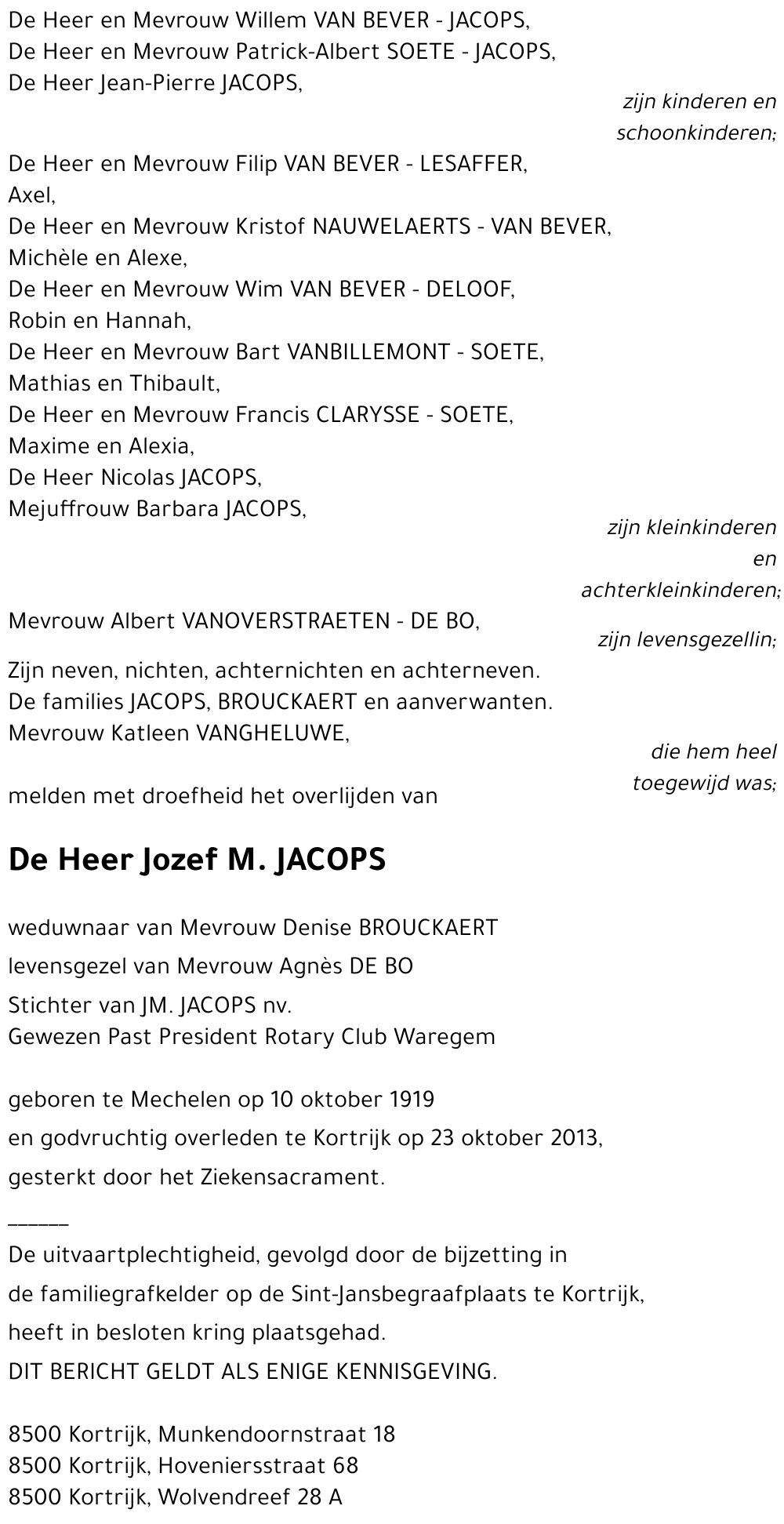Jozef M. JACOPS