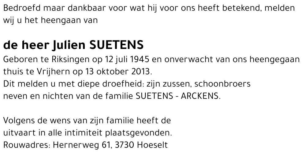 Julien SUETENS