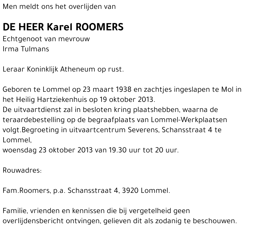 Karel Roomers