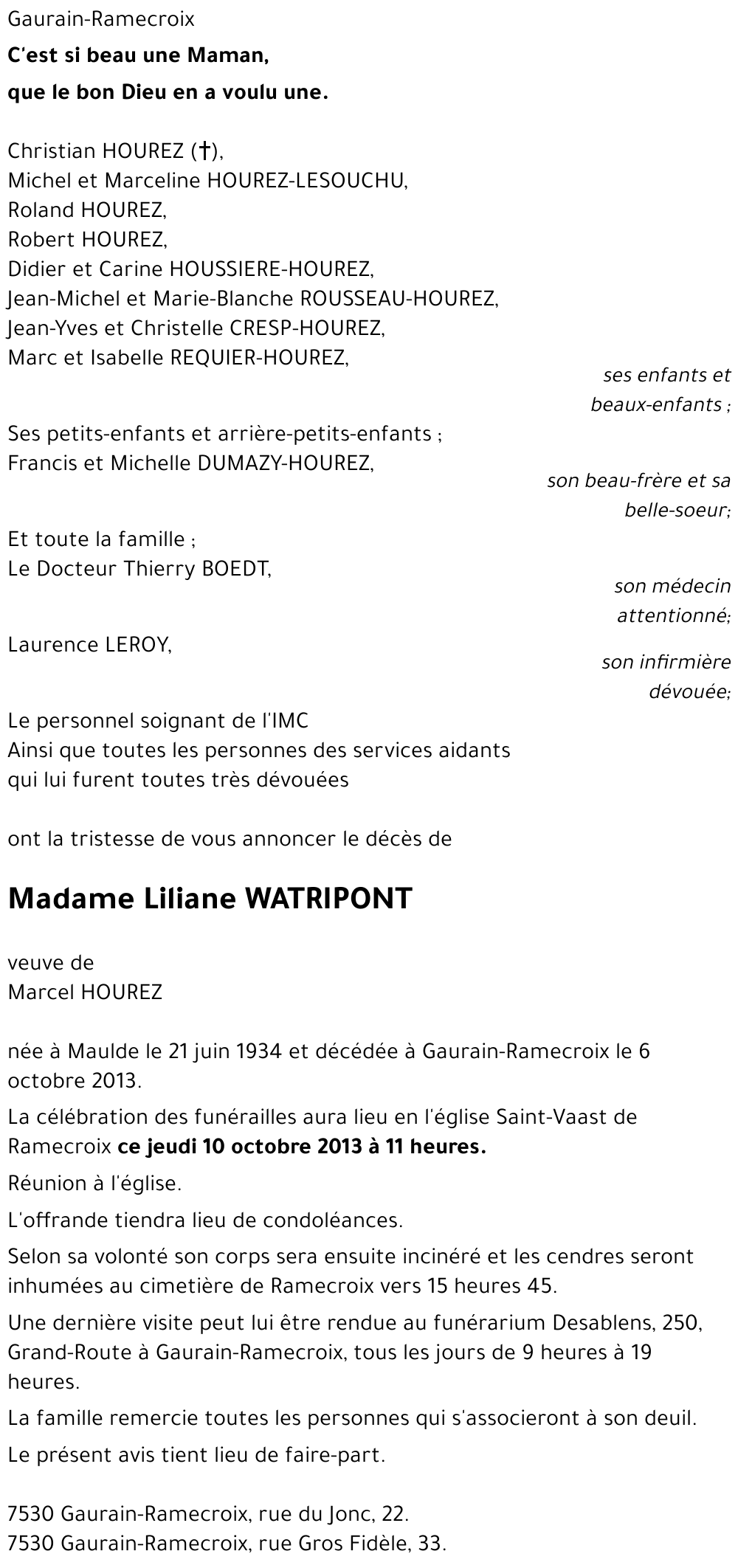 Liliane WATRIPONT