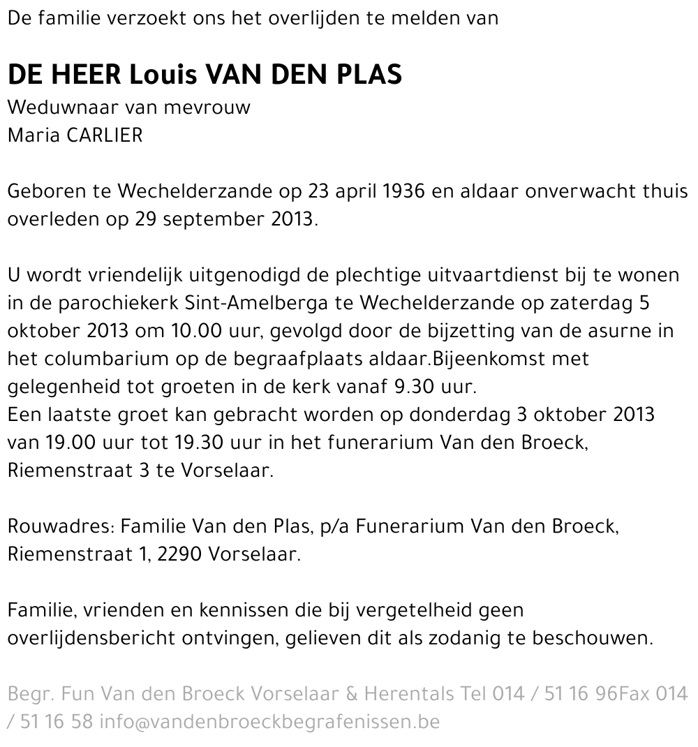 Louis Van den Plas
