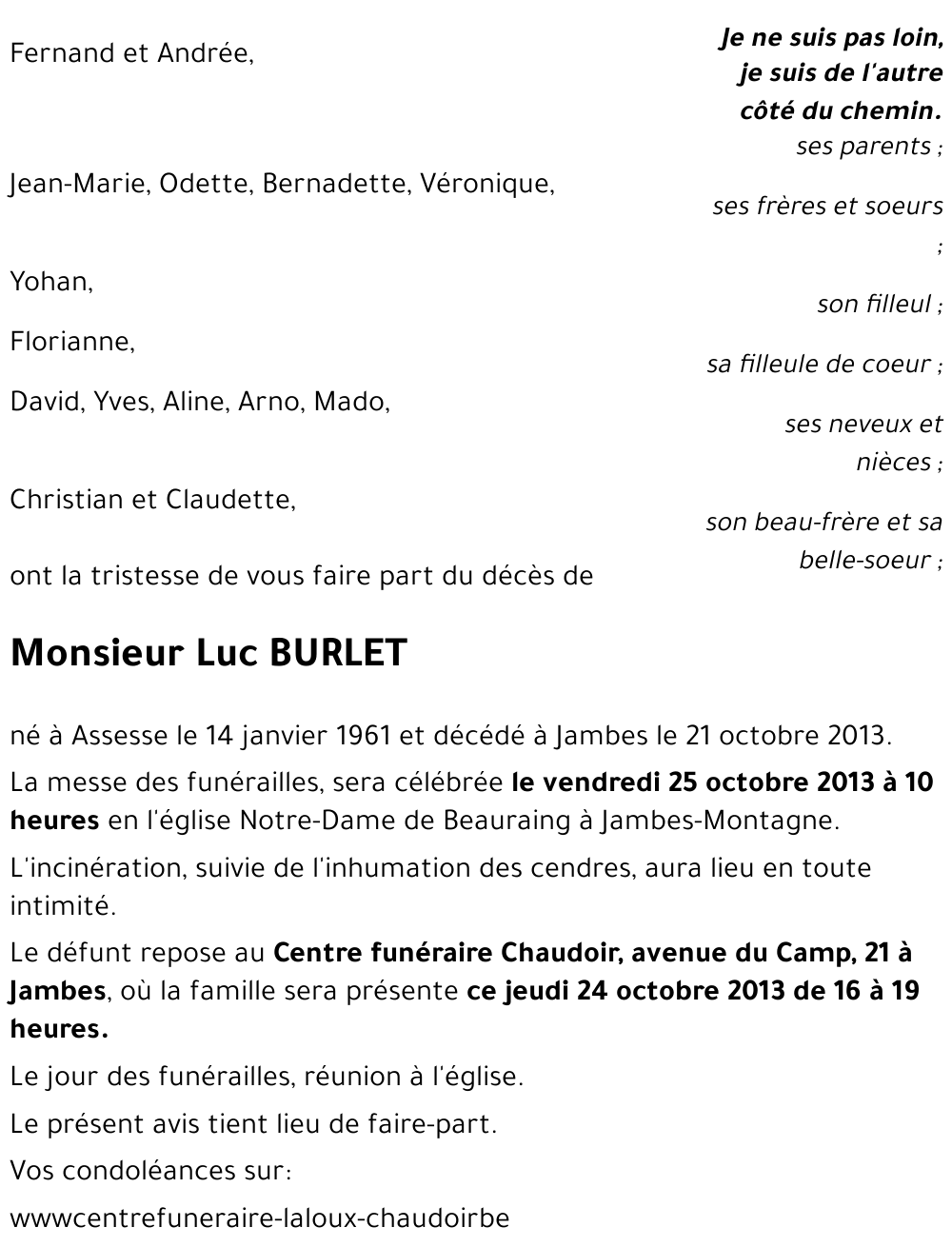 Luc BURLET
