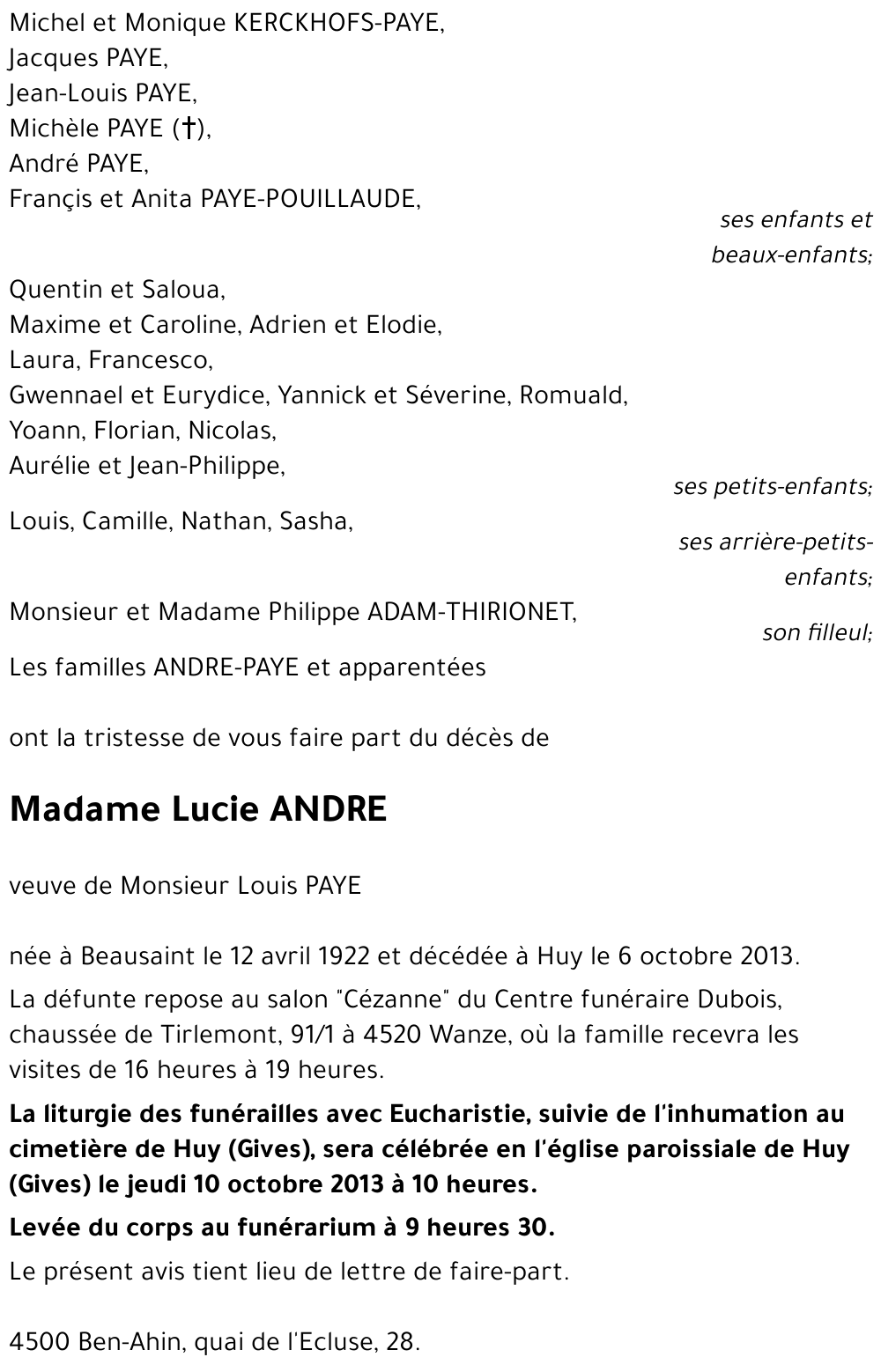 Lucie ANDRE