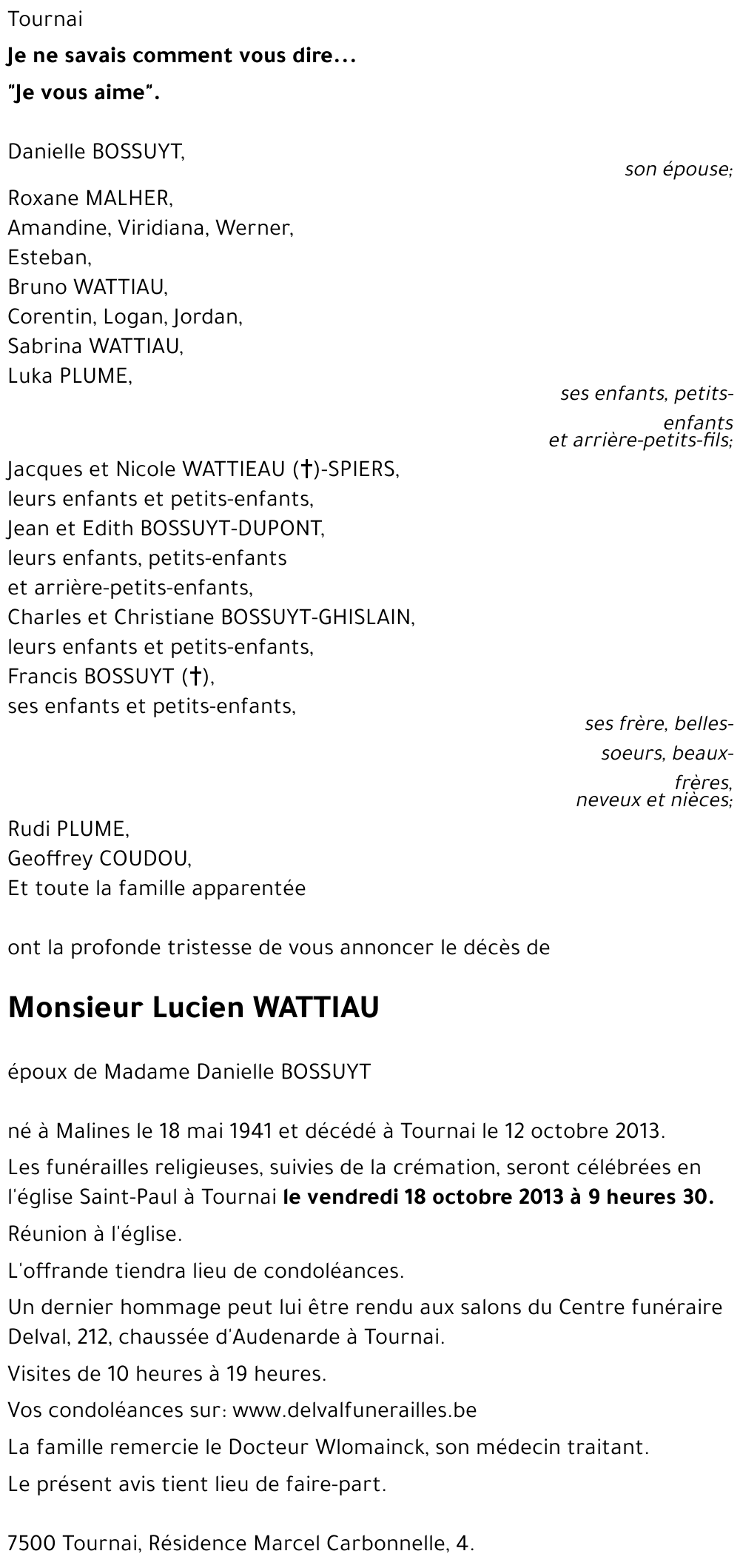 Lucien WATTIAU