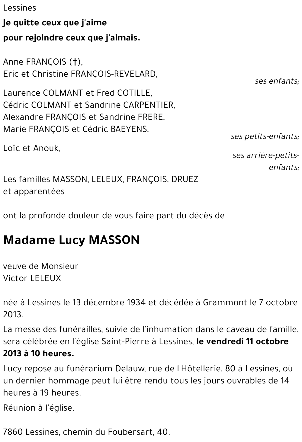 Lucy MASSON