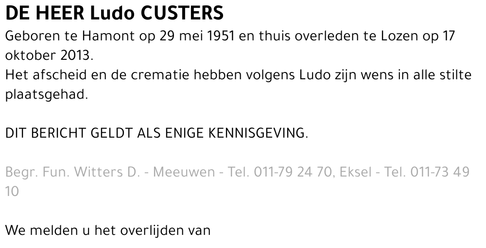 Ludo Custers